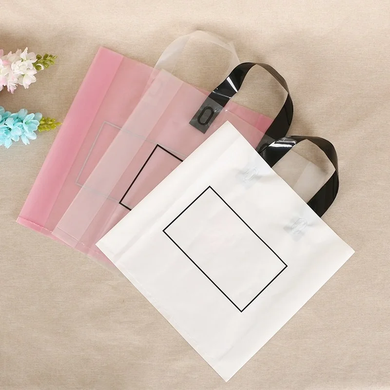 

Exquisite Gift Bags High-pressure Clothing Store Bags Shopping Gifts Clothing Plastic Handbags Can Be Customized Logo