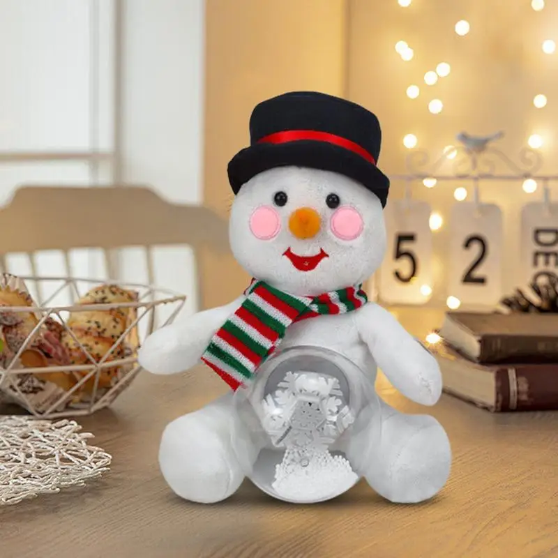 Plush Musical Snowman electric toys Singing and Dancing Snowman Plush Toy Girls Comfort Toys Christmas Gifts for Kids Ages 3+