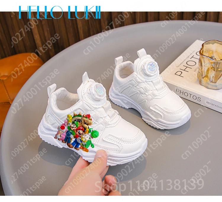 هدية عيد الميلاد ماريو الكرتون الطباعة عالية الجودة في الهواء الطلق أحذية خفيفة الوزن بنين بنات أحذية مريحة هدية للأطفال