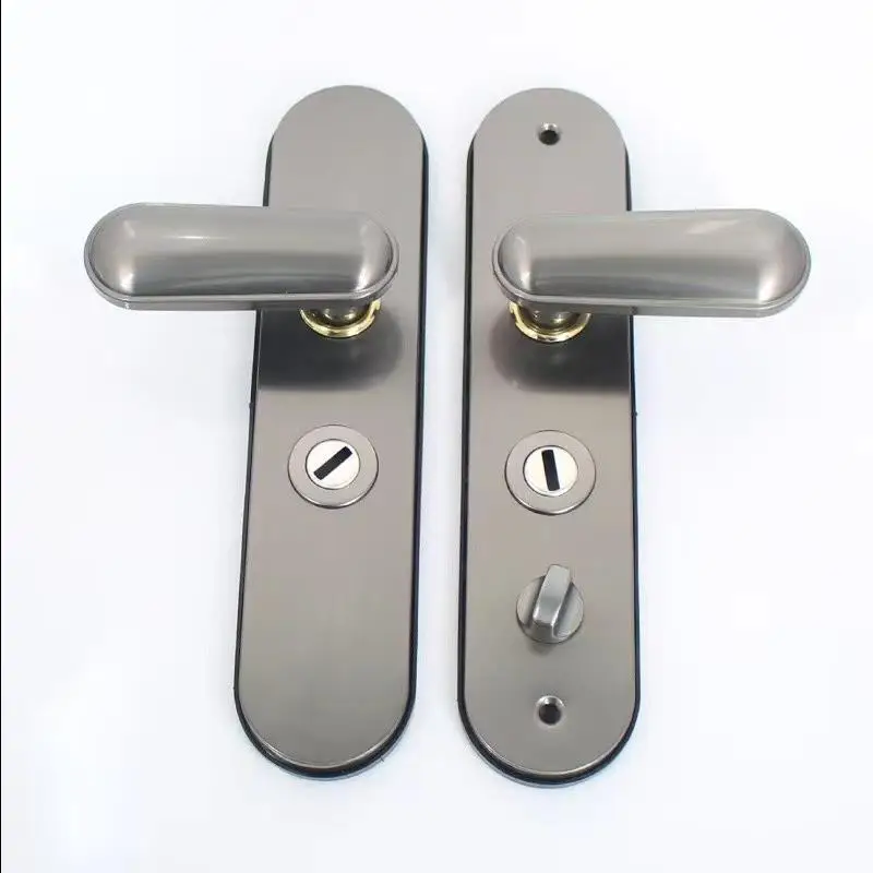 Multifunction Anti-theft Mortise Door Lock Handle Plate Stainless Steel Security Handle Luxury Interior Panel handle