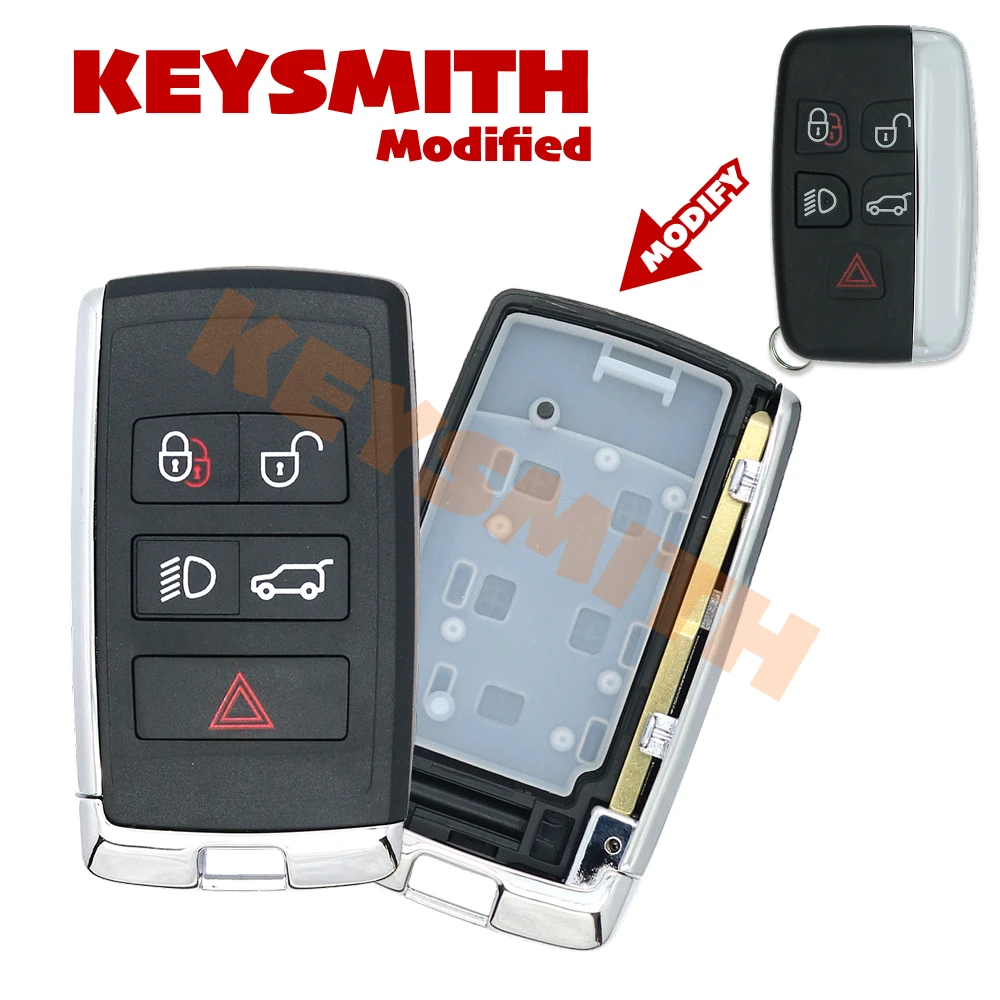 KEYSMITH Remote Smart Key Modified Upgrade For Land Rover Range Rover Sport Discovery 4 Evoque LR4 For Jaguar XF XE XJ Fob view 2