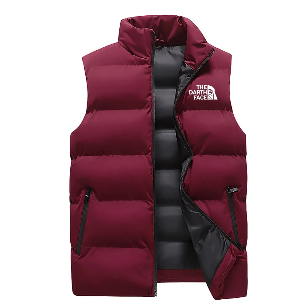 2024 Nieuwe Winter Merk Kleding Vest Warm Mouwloos Jasje Casual Vest Winter Winddicht Jack Heren Rits Donzen Vest