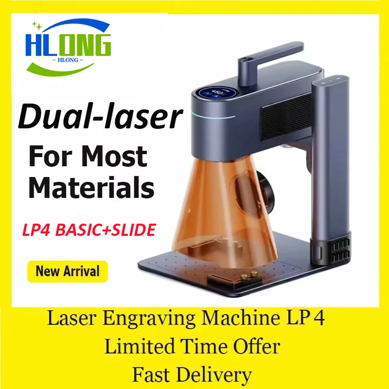 LASERPECKER 4 LP4 Laser Engraving Machine for All Material Dual Light Laser Engraver Portable for Metal Wood Plastic Carving