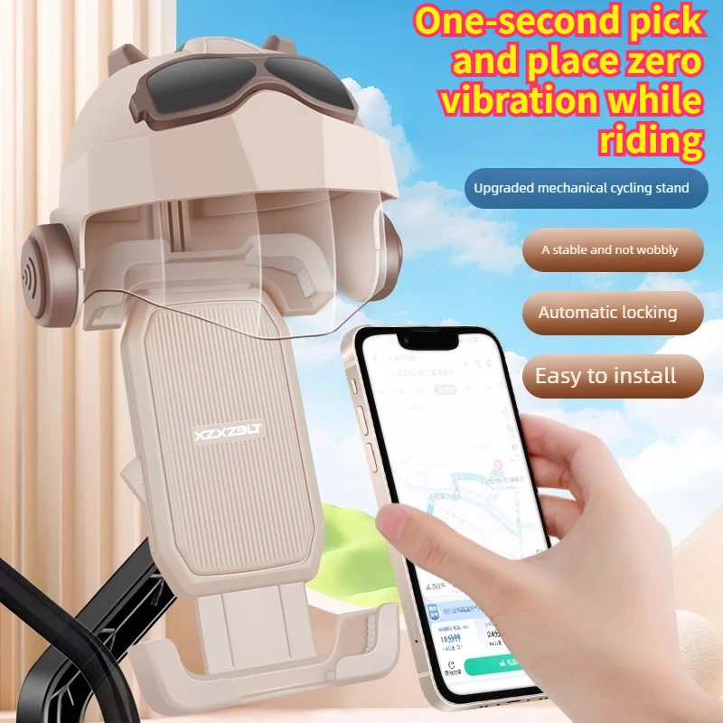 

Новое противоударное крепление для телефона на шлем с солнцезащитным козырьком и антивибрационным держателем для навигации для мотоциклов и электровелосипедов 2026 года