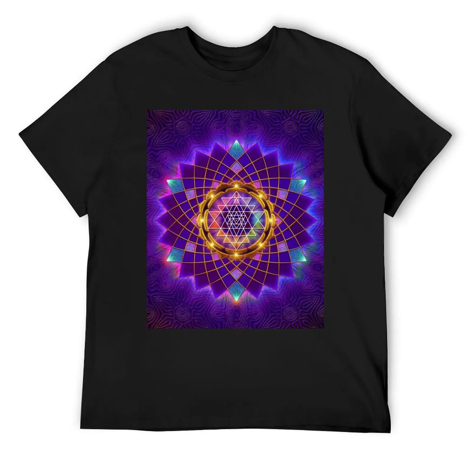 Sri Yantra Healing Mandala T-Shirt sports fans cute clothes men tshirt