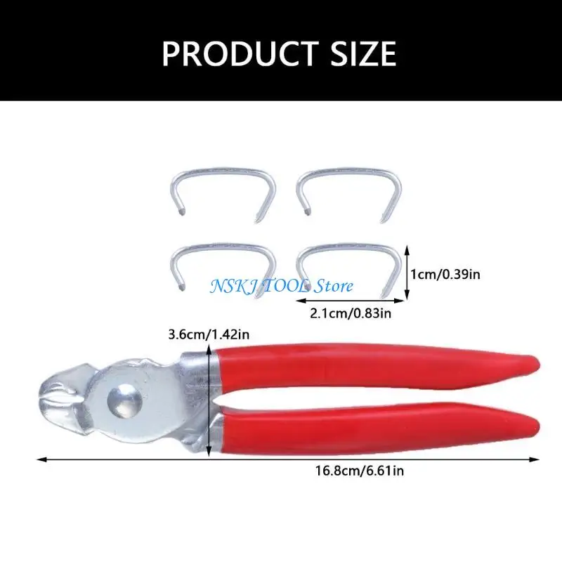 L8RC CLAMP RINGS PLIER FONTRA E 300PCS CLIPS FREIO CERMING CRIMPING FENCING FENCHING