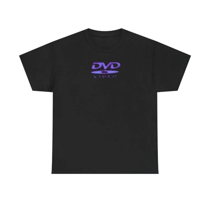 2000 Vintage Gaming T-shirt with DVD Video Logo, Men's Oversized T-shirt for Both Men and Women