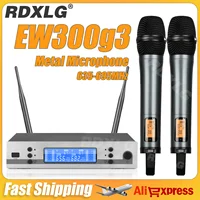 ¡Calidad superior! ew300g3/e835 micrófono inalámbrico Dual profesional 600-695MHz puesta en escena 2 canales UHF Karaoke Metal de mano