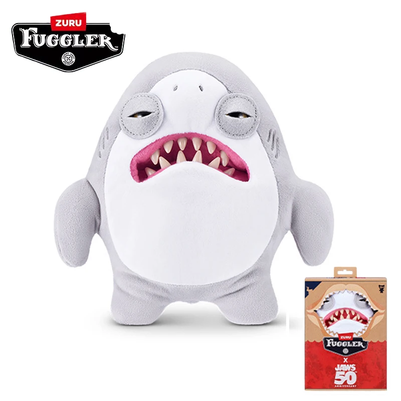 Fuggler Jaws Doll Ugly Kawaii Soft Plush Stuffed Teeth Monster Genuine Toys Cartoon Chlidren Friend Birthday Funny Trend Gifts