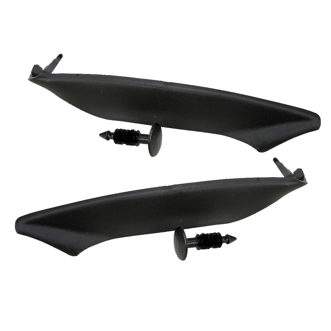 Windshield Wiper Cowl Rubber End Piece Strip Kits Black Plastic Fit for Ford F-150 Lincoln Mark LT 2006-2007