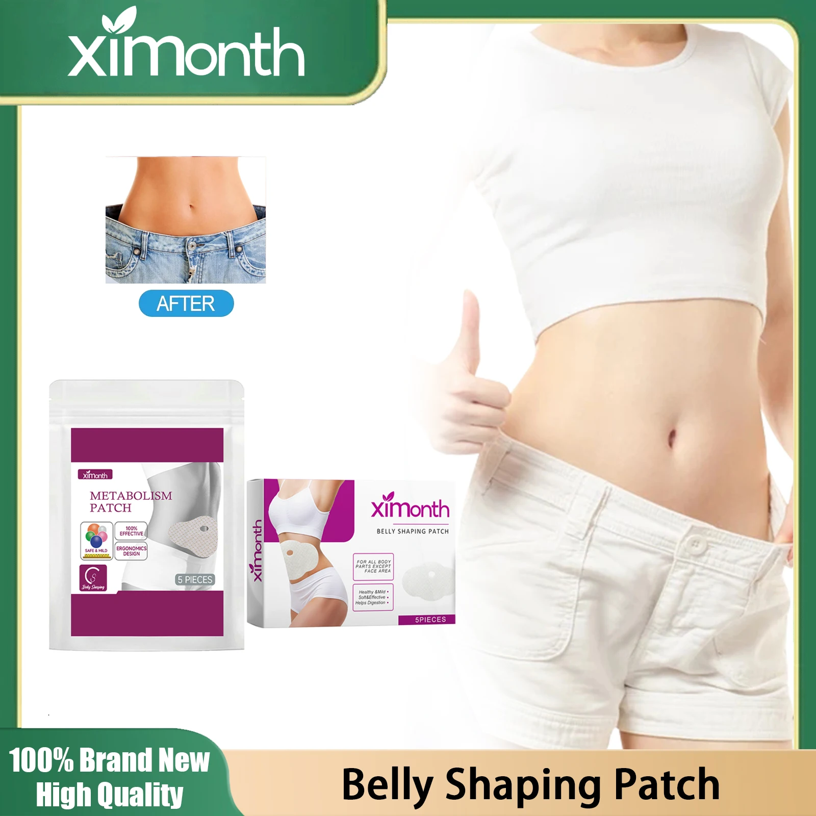 Firming Belly Slimming Patches Reduce Fat Dispel Dampness Detox Promote Digestion Accelerate Metabolism Body Shaping Stickers