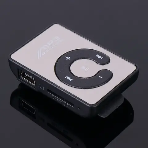 Portable Mini MP3 Player High Quality Digital Music Music Player Mirror Card Clip Media Playback Walkmen Support TF Card