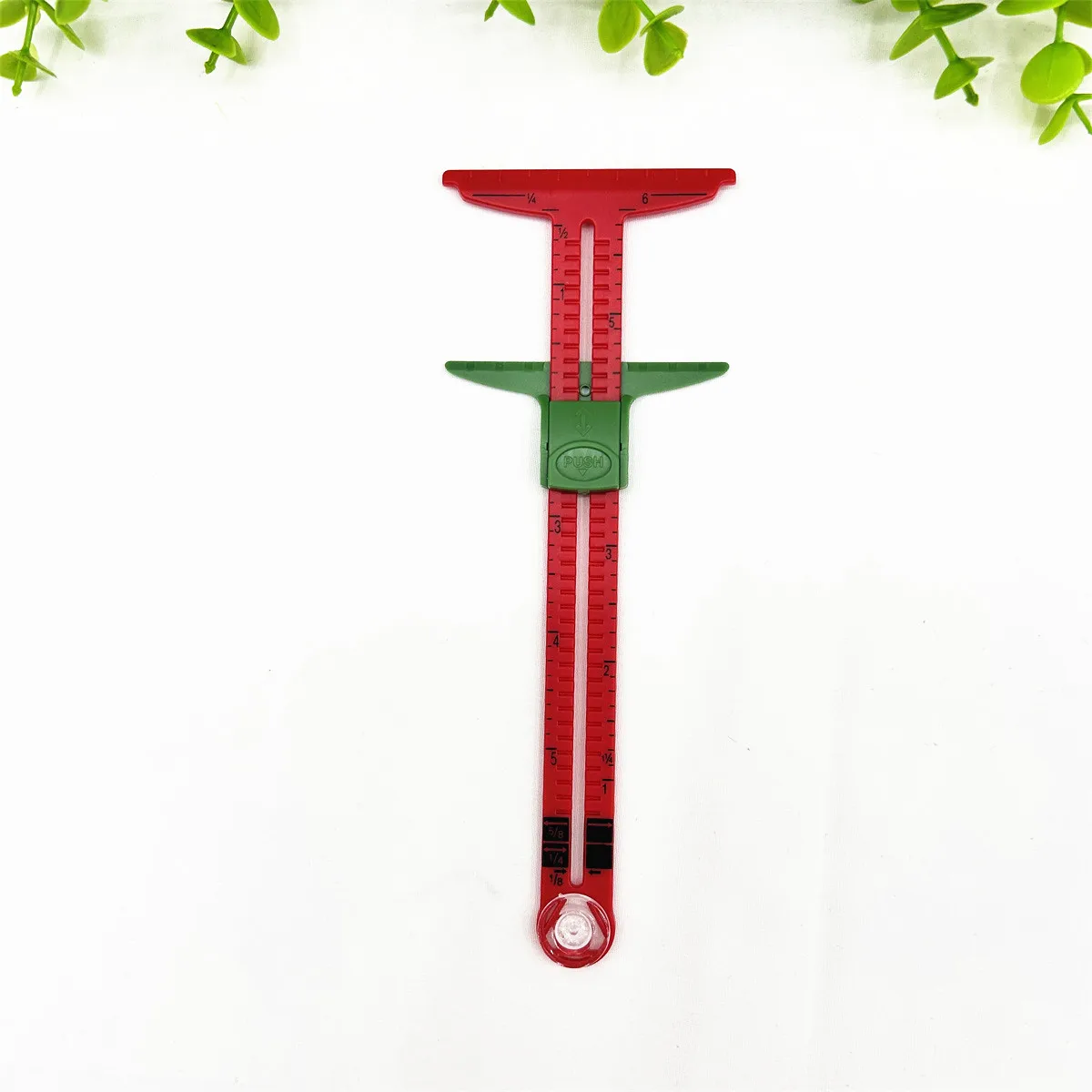 5-IN-1 Sewing Seam Ruler Measuring Gauge, Aluminum & Plastic