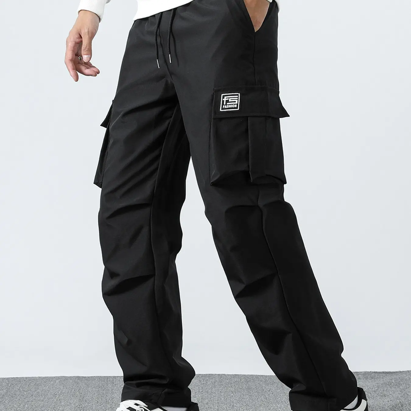 

Loose Men's Outdoor Climbing Trousers Workwear Straight Leg High Waist Casual Pants Spring Autumn Trendy Brand Direct S