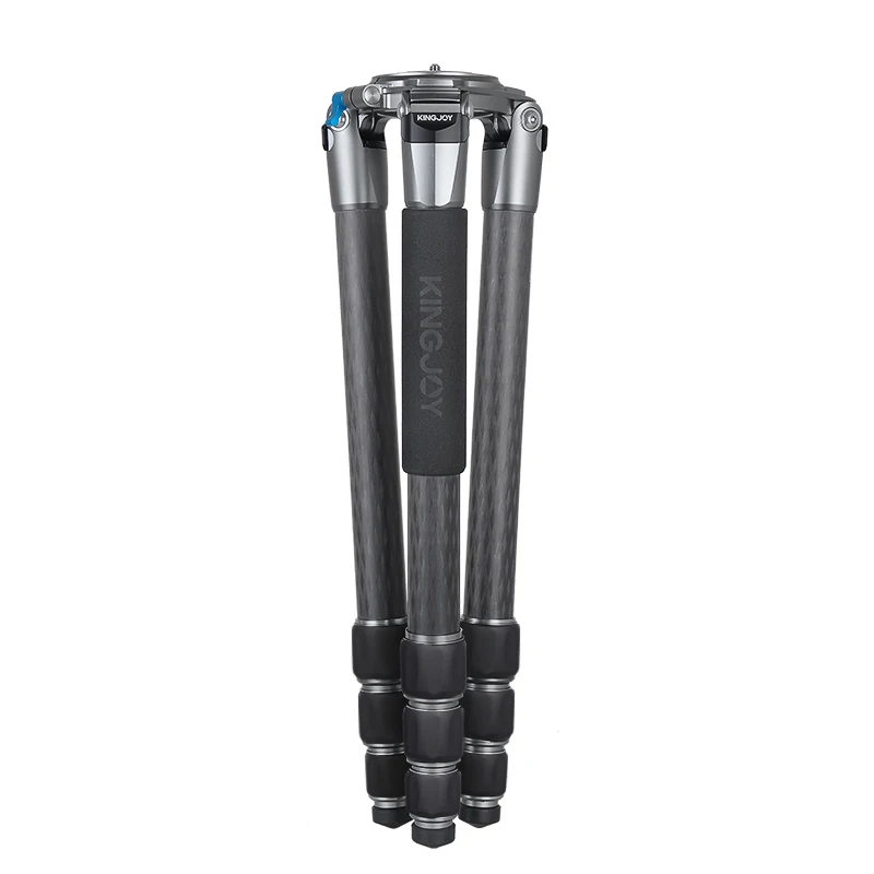 Kingjoy Customized 4 Sections Magnet Buckle Photo Carbon Fiber Tripod Dslr Professional Video Camera Tripod