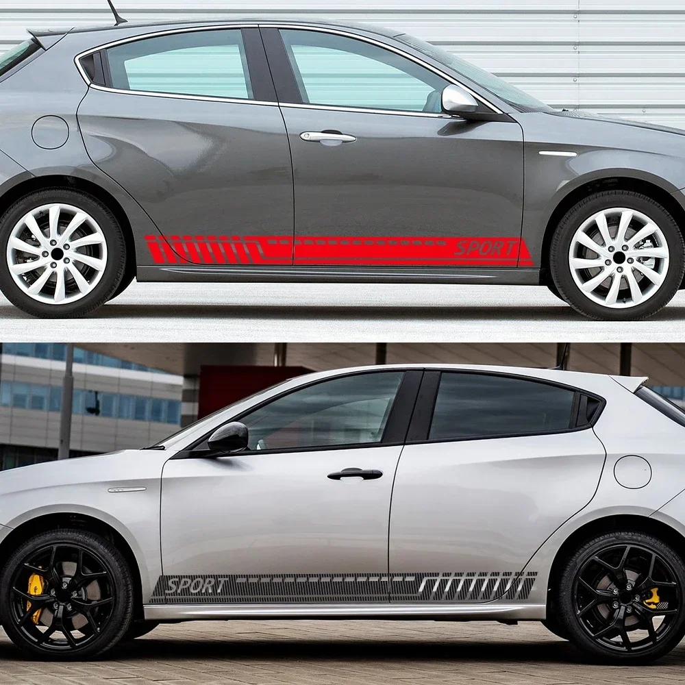 For Alfa Romeo Giulietta Type 940 2010-2020 5-Door Hatchback Car Side Door Sport Sticker Car Sticker Door Side Wrapping Decals