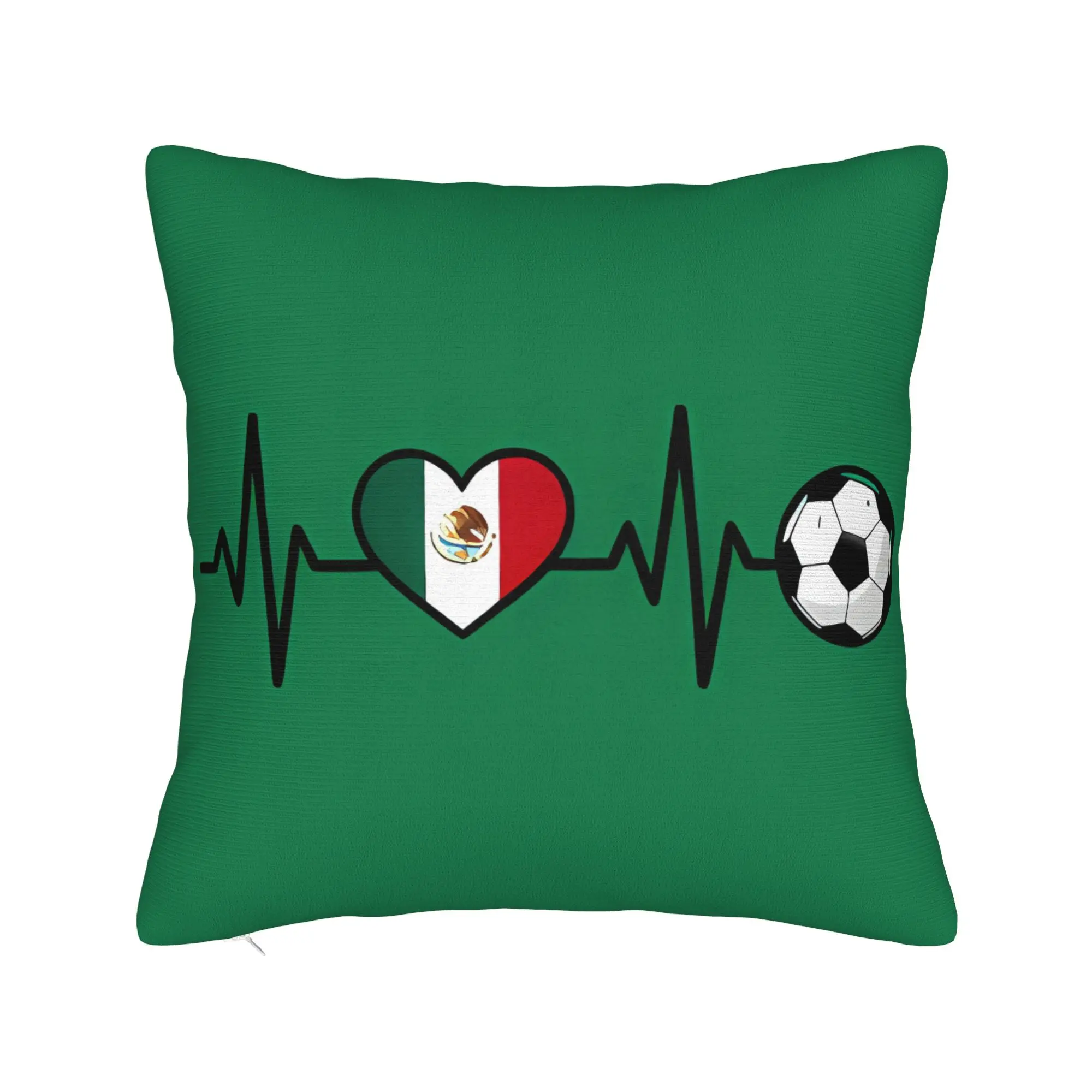 Mexico Soccer Fanart Pillow Cover  Funny Pillow Case For Sofa Home Decor Comfy Cushion Cover Birthday Gift