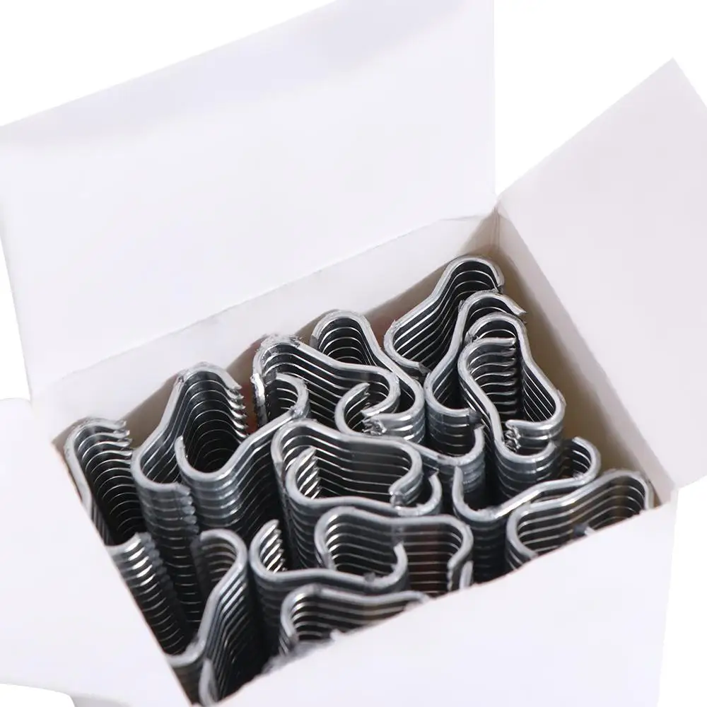 600 Pz/scatola M Anello Chiodo Vincolante Gabbia Piler Pollo Anatra Uccello Gabbia Per Cani Morsetto Quaglia Legato Colomba Gabbia Coniglio Morsetto Strumenti di Installazione