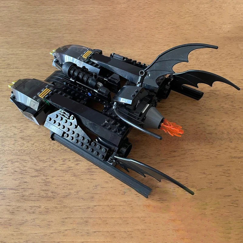 534 قطعة MOC سوبر أبطال في نهاية المطاف Batboat 7780-7781 البديل بناء سويفت لتقوم بها بنفسك نموذج اللبنات عيد ميلاد اللعب هدية