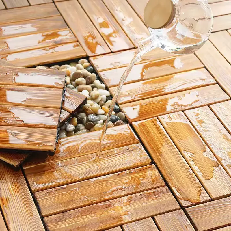 36 Pcs Interlocking Wood Deck Tiles 12
