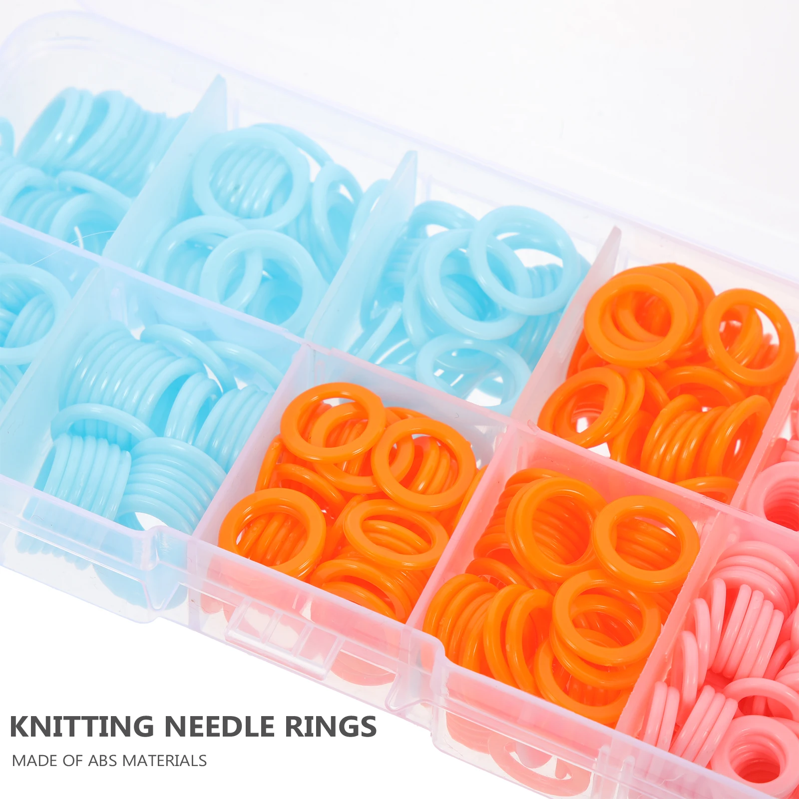 

450Pcs Knitting Stitch Markers Colored ABS Rings for Crocheting DIY Crafts Smooth Non-Slip Design Stitch Markers