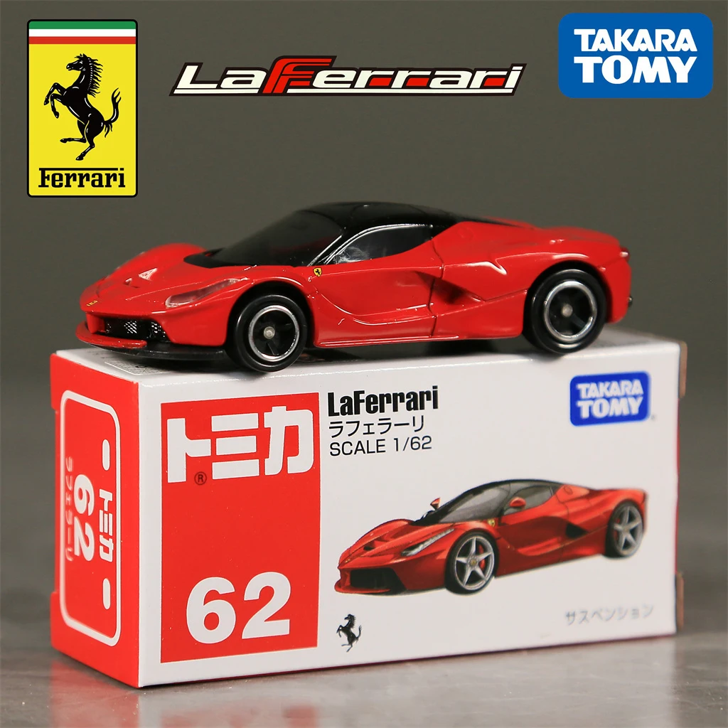 

Takara Tomy Ferrari LaFerrari 62# Alloy Car Diecasts & Toy Vehicles Car Model Miniature Scale Model Car For Children