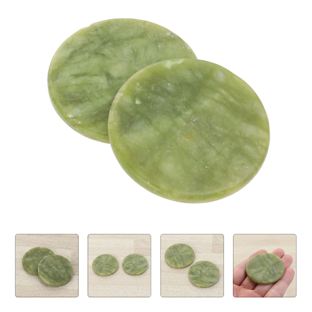 

6Pcs Eyelash Grafting Gaskets Jade Stone Pallets Reusable Glue Holders Extend Working Time Extension Accessories