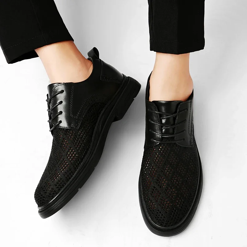 

Summer New Classic Outdoor Lace Up Sports Shoes Soft Sole Casual Mesh Shoes Men's Brand Breathable and Comfortable Walking Shoes