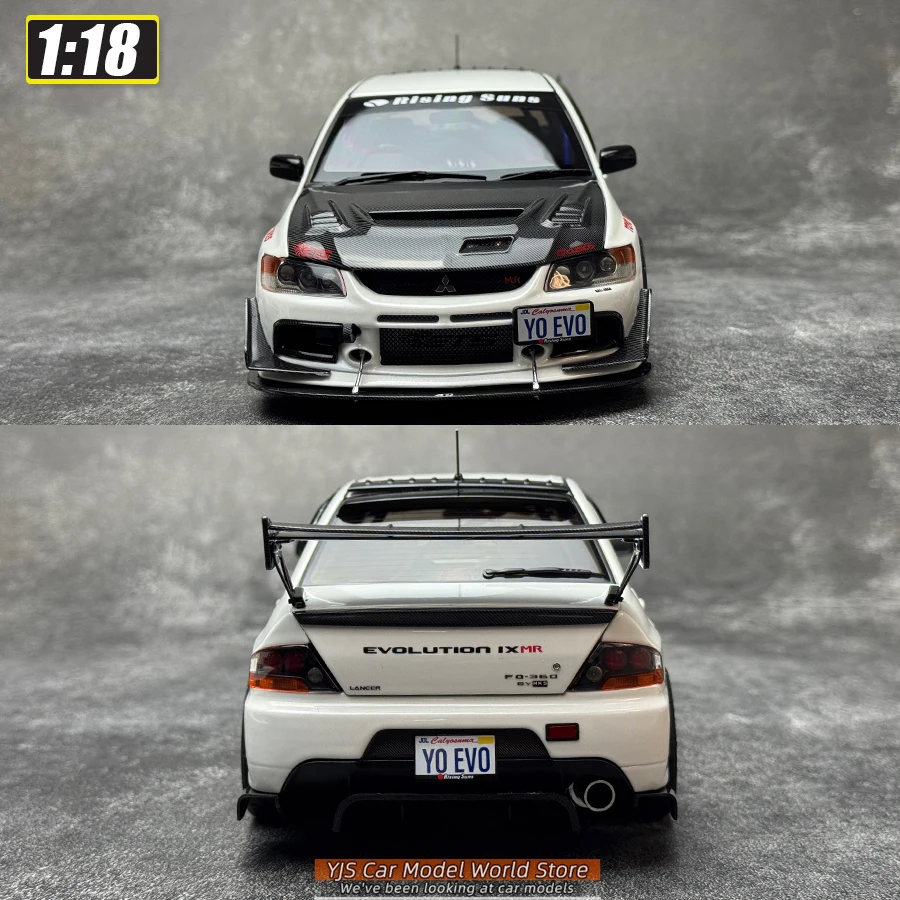 Super A Diecast modelo 1/18 LANCER EVO 9 IX Liga modelo de carro