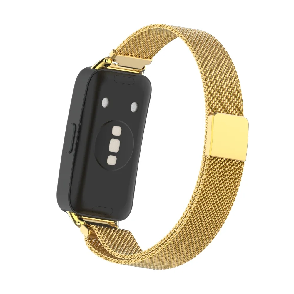 Suitable for Huawei Band 9/8  Milanese Magnetic Buckle Strap Metal Connector for Huawei Band 8/9 Generation Replacement Strap image 5