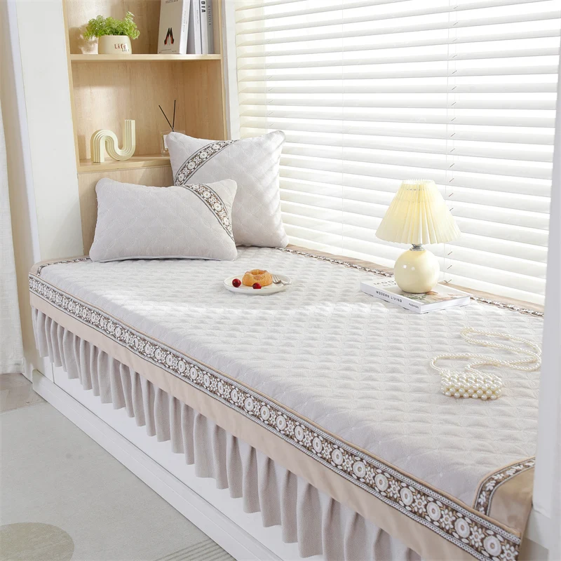 

Luxury Modern Bedroom Window Cuion All Season Tat Balcony Mat Cusizable Ele Non-Stand ape Fabric