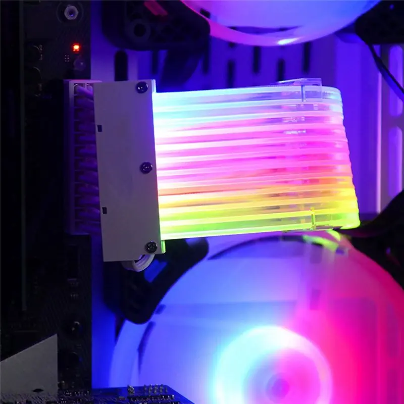 

Кабель-удлинитель RGB для блока питания ATX 24Pin с синхронизацией цветов, двойным источником света и линейной RGB-подсветкой для ПК