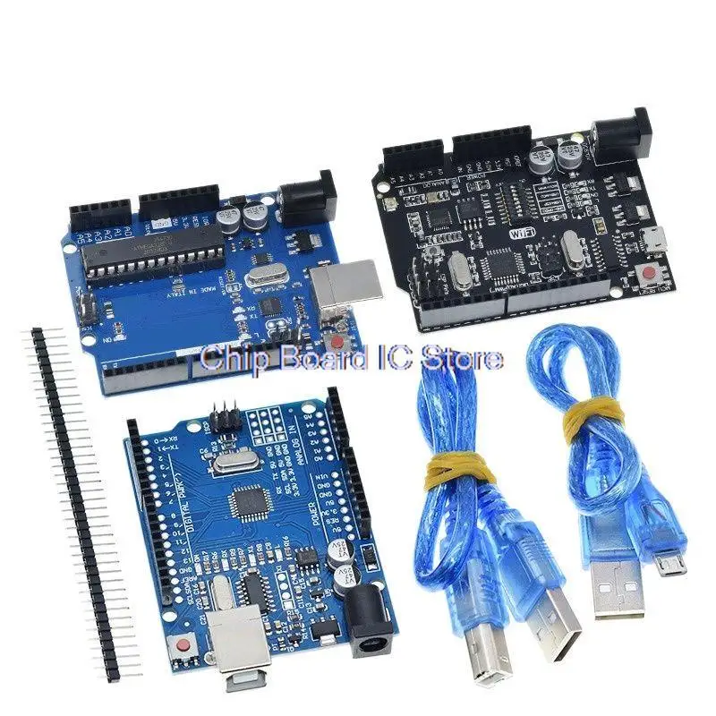 UNO R3 Official Box ATMEGA16U2 / UNO+WiFi R3 Original ATMEGA328P Chip CH340G For Arduino UNO R3 Development Board WeMos ESP8266