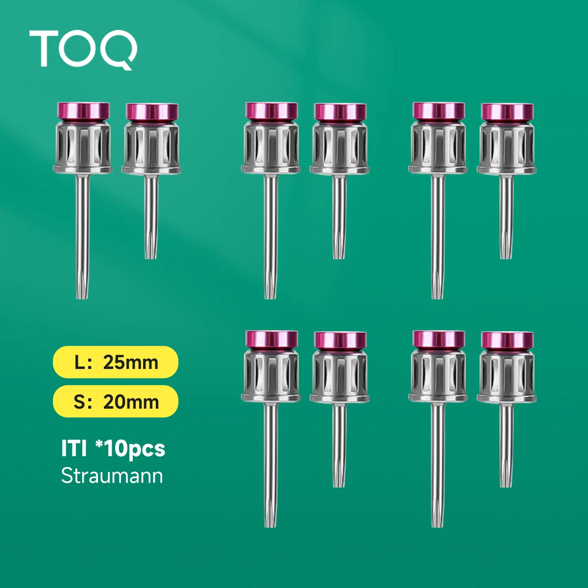 10Pcs Dental Implant Screwdrivers - Hex 1.0 1.2 1.25 1.27 ITI NOB Drivers (20mm/25mm) Dentistry Restorative Lab Tools for Clinic