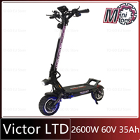 Minimotors DT Victor Limited 60V 35Ah Battery 1300W*2 Motor 10inch Tire Hydraulic Brake 4inch EY4 Display Victor LTD Scooter