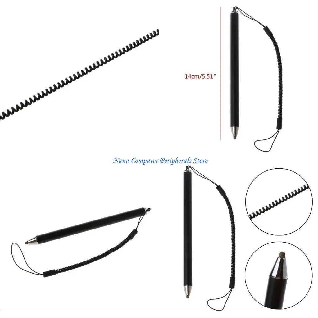 

F68C Креативный ремешок с защитой от потери для сенсорного экрана, стилус, волоконный стилус, сетчатый наконечник из ручка, для