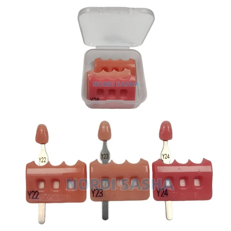 

SHOFU Style Gum Plate Shade Guide Dental Gumy Gingiva-indicator /Indikator Guide-Gencive Gum Color Guide Y22 Y23 Y24
