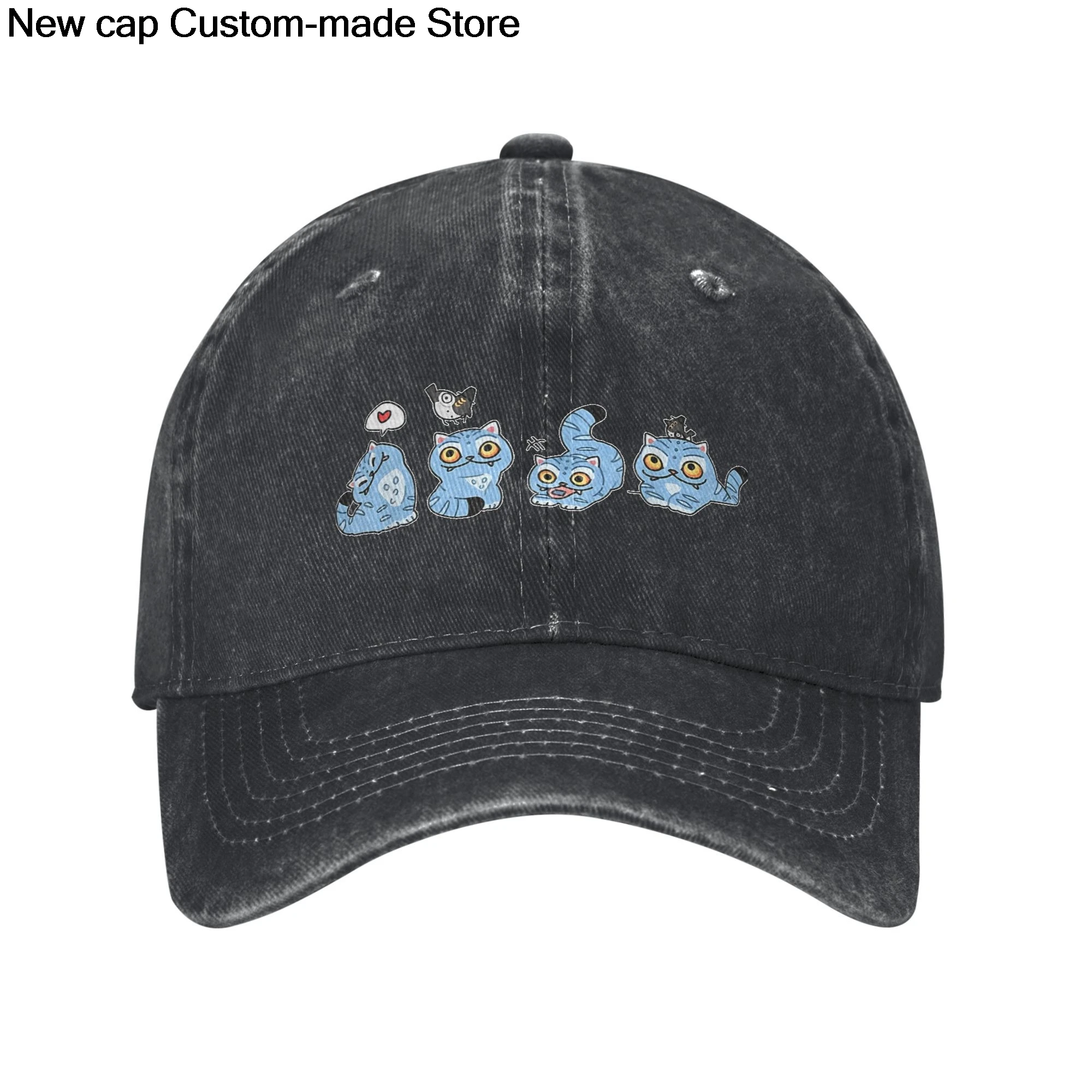 

KPop Demon Hunters Tiger And Bird Baseball Caps Men Women Denim Washed Outdoor Cap Summer Adjustable Fit Hats cotton Cap Party