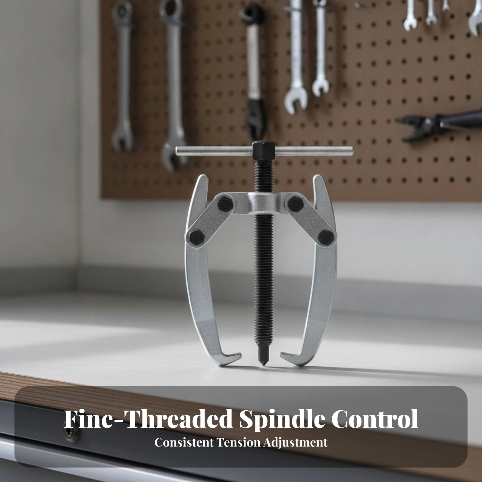 Two-Jaw Bearing Puller Compact Two-Jaw Gear Puller Manual Heavy-Duty for Mechanics, Garage, Workshops