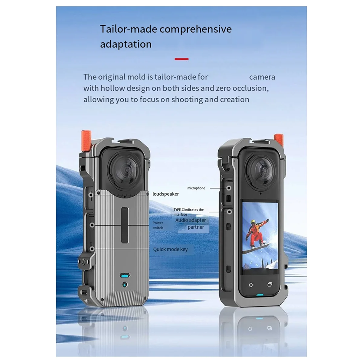

X46A_For Insta360 X4 Shockproof Protective Rabbit Cage Expansion Case