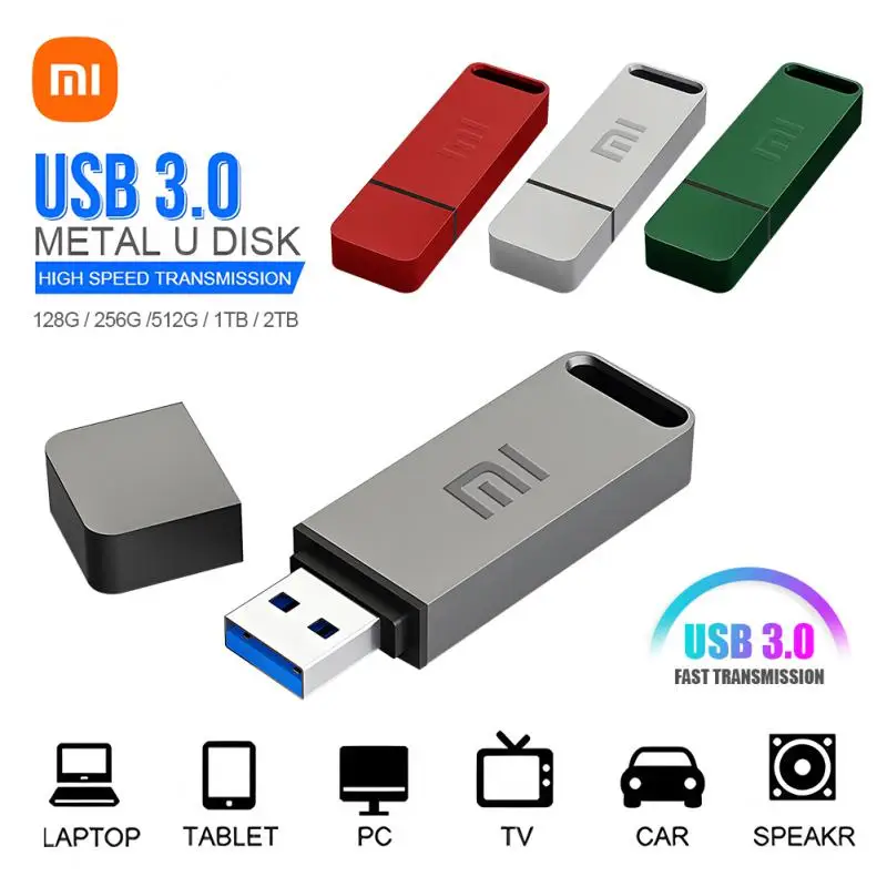 NEW Xiaomi USB 3.1 Flash Drive 2TB High-Speed Pen Drive 1TB 512GB Waterproof Type-C Usb PenDrive For Computer Storage Devices