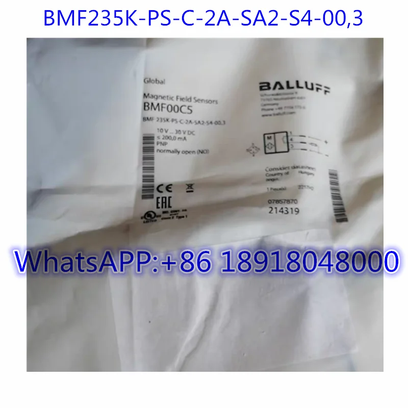 

Brand New BMF00C5 sensor BMF235K-PS-C-2A-SA2-S4-00,3 module Fast Shipping