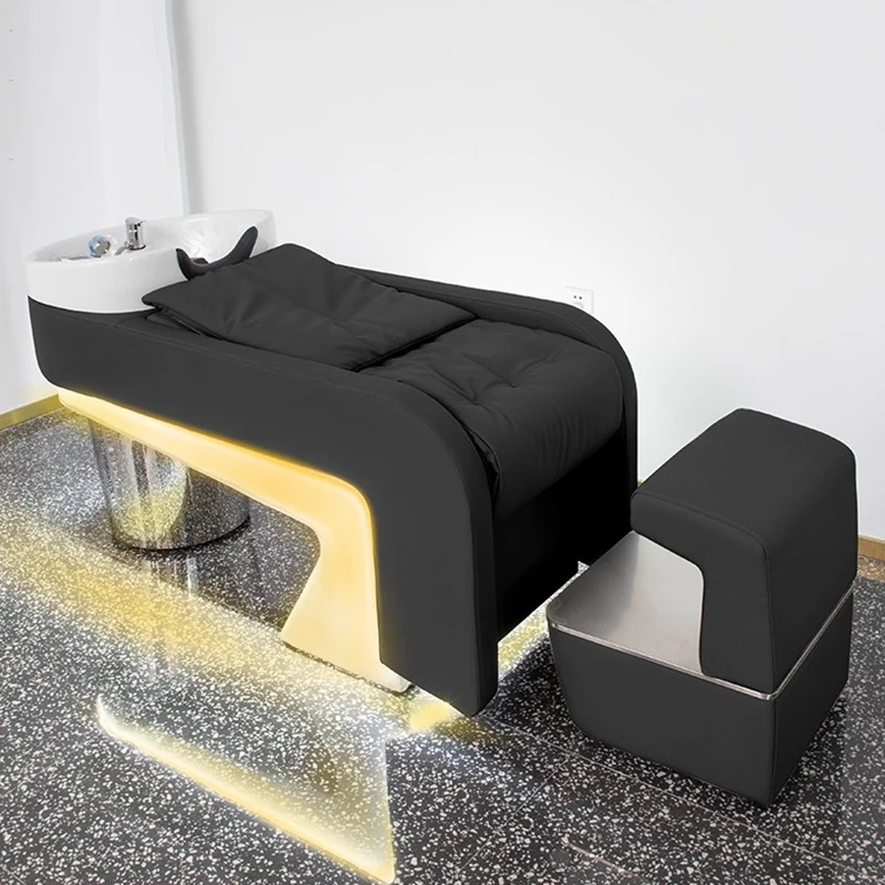 

Luxury Unique Shampoo Chair Aesthetic Modern Shampoo Chairs Modern Lavatesta Parrucchiere Professiona Poltrona Salon Furniture