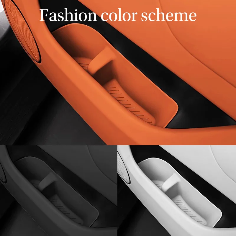 Suitable for LEADING IDEAL Li Auto L9/L8/L7 door storage box cushion door slot cushion storage box silicone essential automotive