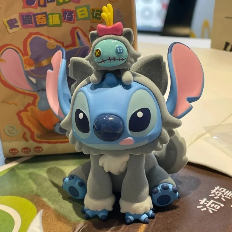 

Disney Stitch Weird Diary Series Blind Box Cute Anime Figure Statue, Mystery Collectible Toy, Creative Doll Model Gift For Kids