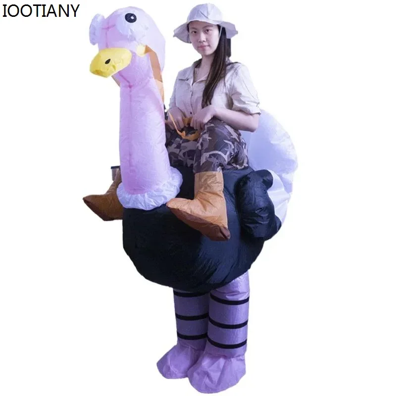 

CosplayBig Eyed Ostrich Role Play Inflatable Costume Adult Halloween Funny Mascot Suit Flamingo Carnival Party Stage Festival Ju