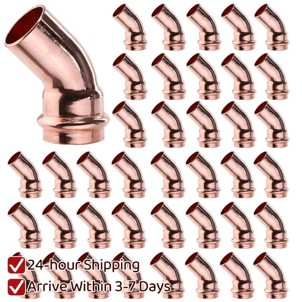 

Медные трубные фитинги V-образной формы, герметичные соединители для медных труб, универсальные аксессуары для домашней сантехники