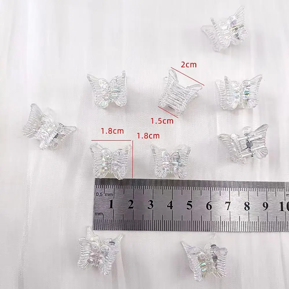 10PCS INS Style Hair Clip Mini Transparent Hair Accessories Side Hairpin Magic Mermaid Butterfly Barrettes Women Girls