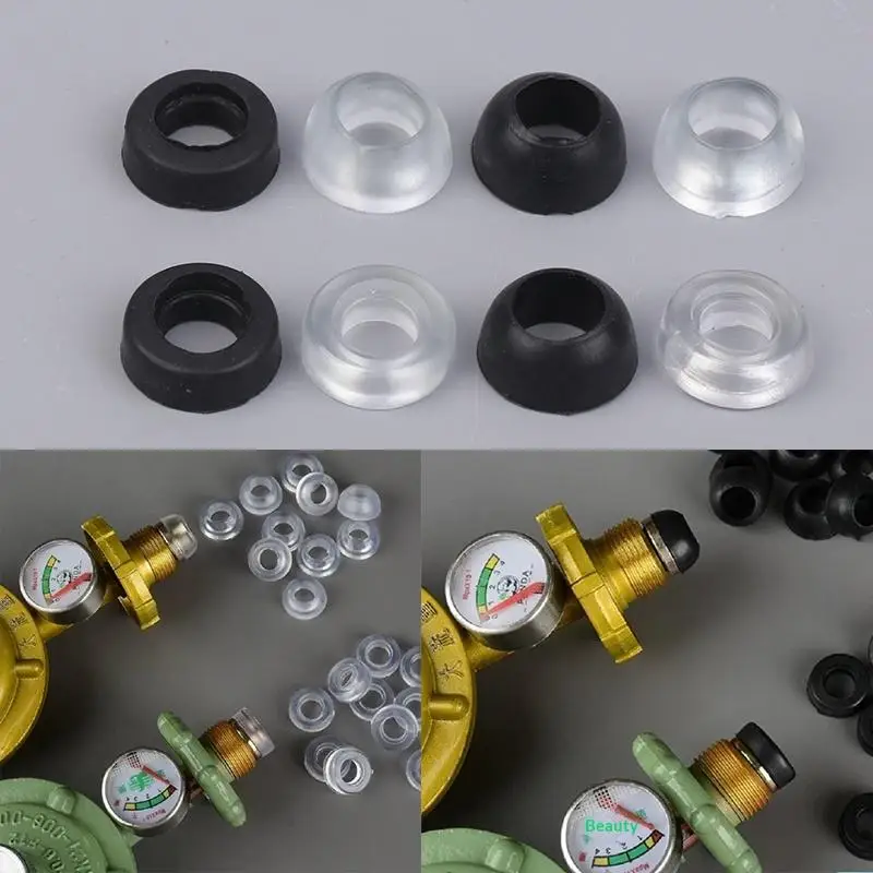 (Ce14)10Pcs/20pcs Fuel Injector Oring Seals Universal Rubber Seals Bull Nose Dome Shaped For Gas Regulator BBQ Stove