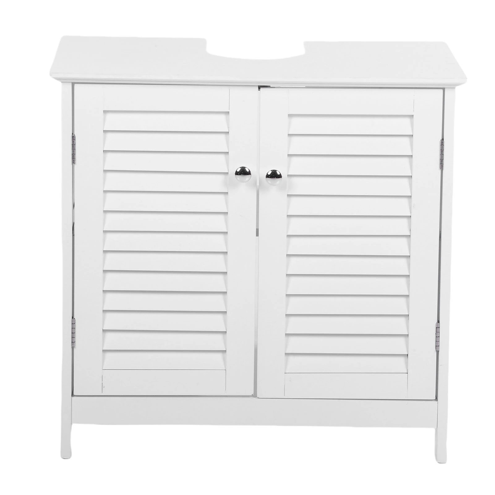 

Bathroom Sink Cabinet Sink Storage Cabinet with 2 Doors and Shelf MDF Modern Freestanding Under Sink Bathroom Cabinet for Home